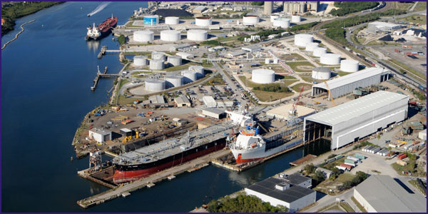 Aerial Photo of Tampa Ship